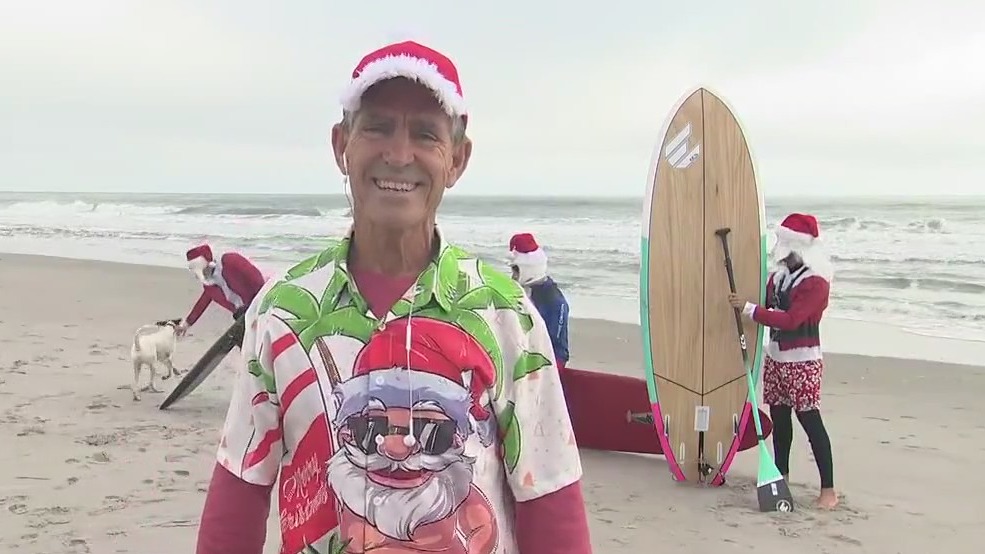 'Surfing Santas' prepare for annual Christmas Eve event at Cocoa Beach